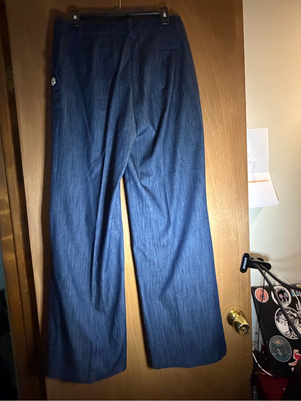 Tommy Hilfiger Navy Blue Wide-Leg Sailor-Inspired Pants size 10 - Picture 2 of 5